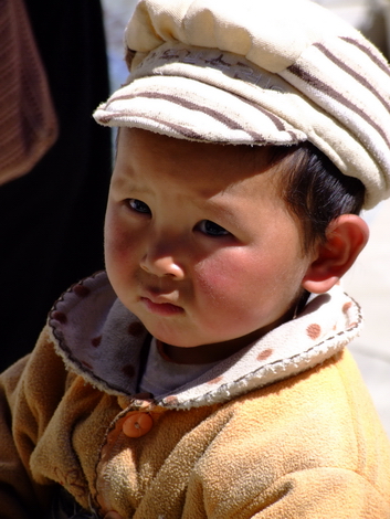 Tibetan boy with hat